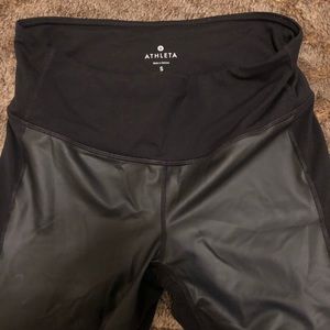 Athleta leather leggings Sz Sm